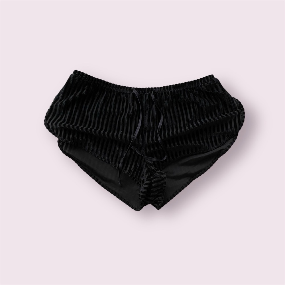 La Senza Black Velvet Shorts